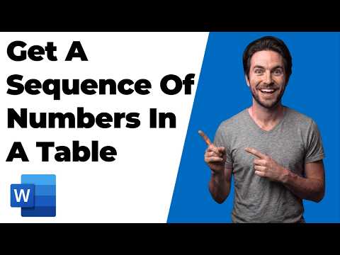 How To Get A Sequence Of Numbers In A Table In Microsoft Word (Easy Guide)