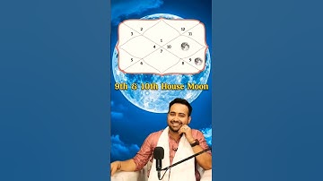 9th & 10th House Moon in Birth Chart Horoscope Prediction - Explained by Arun Pandit Ji #moon