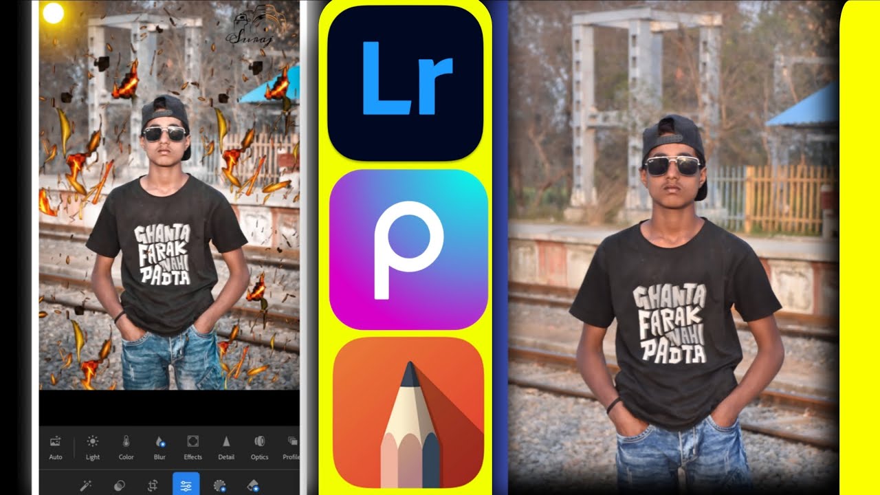 Face Ko Gora Kese Kare | Lightroom background black photo editing | aotodesk se photo ko gara kara