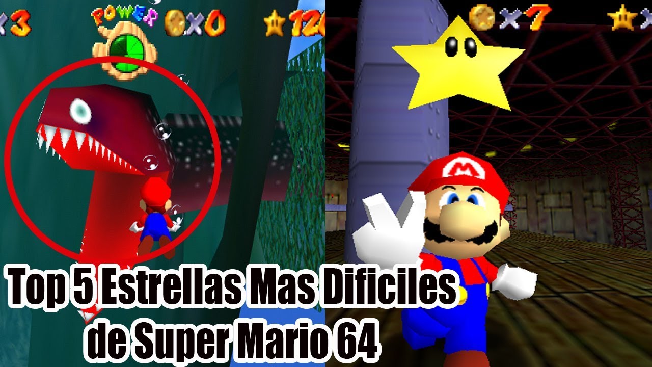Top 5 Estrellas Mas Dificiles de Super Mario 64