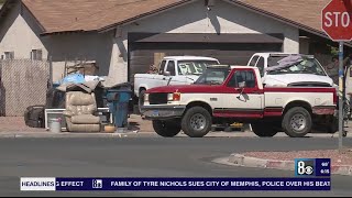 Garbage, violence and sleeping in cars: two Las Vegas homes prompt safety concerns from neighbors, e