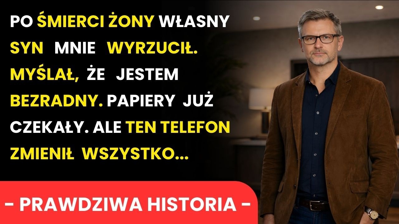 Po Śmierci Żony Syn Kazał Mi Się Wynosić — Wtedy...