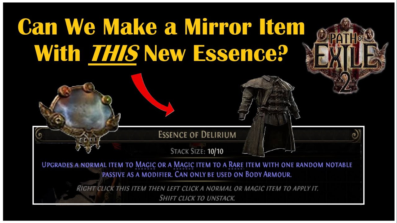 [PoE 2.0.2] Crafting a One of a Kind Mirror Item...Multiple Times ...