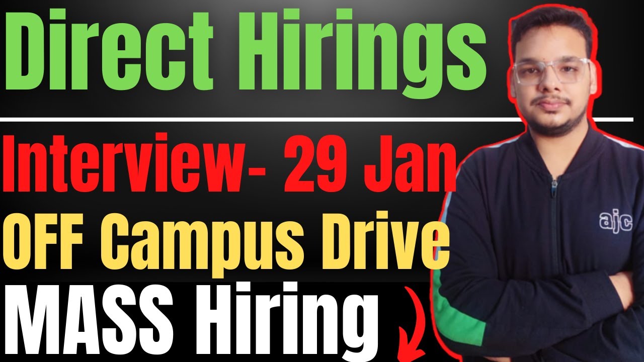 Biggest Direct Hiring | Latest OFF Campus Drive | 2025 , 2024 , 2023 ...