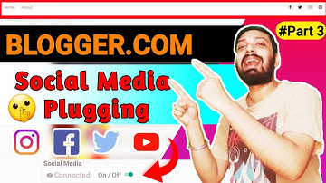 How to add Social Media Icons to Blogger ( Menu Widget ) |  Add Social Button to Blogger