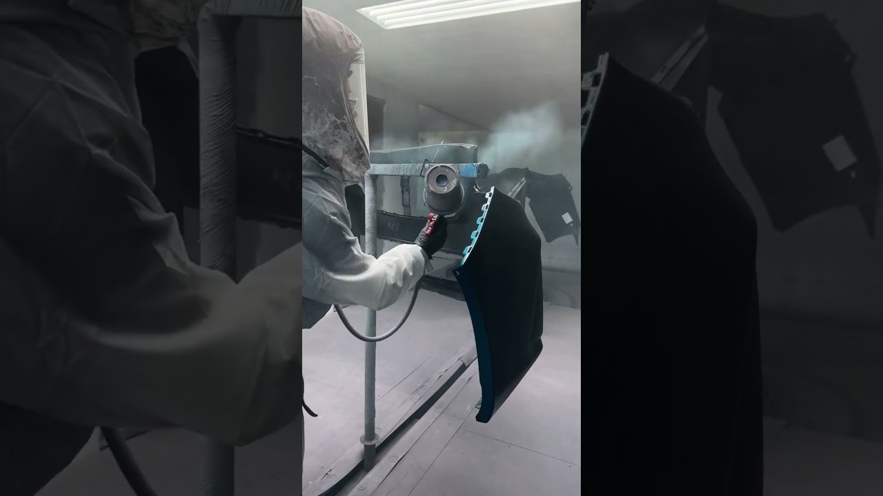 Take a look into our paint booth 