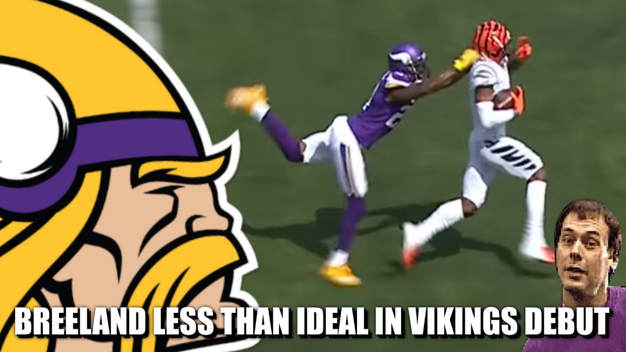 Bashaud Breeland Less Than Ideal in Minnesota Vikings Debut YouTube