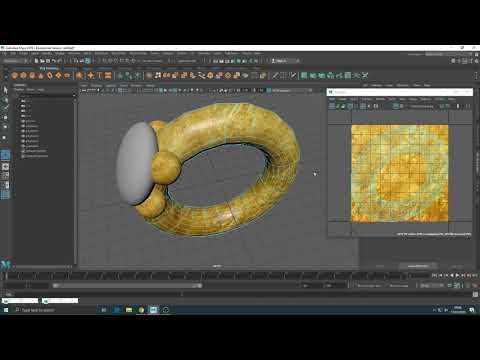 Ruby ring model and texturing