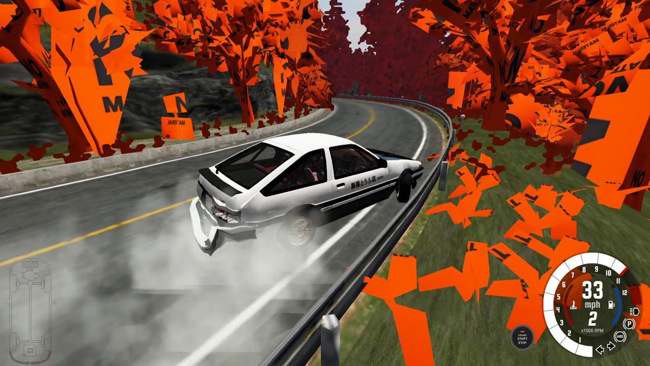 Карта akina для beamng drive