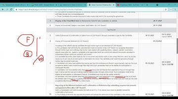 MBA CET 2021- What to do after CAP round 1 Allotment?