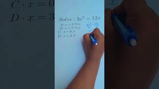 How Most Students Solve 3x² = 12x Wrong #satmath #mathtricks #mathfail
