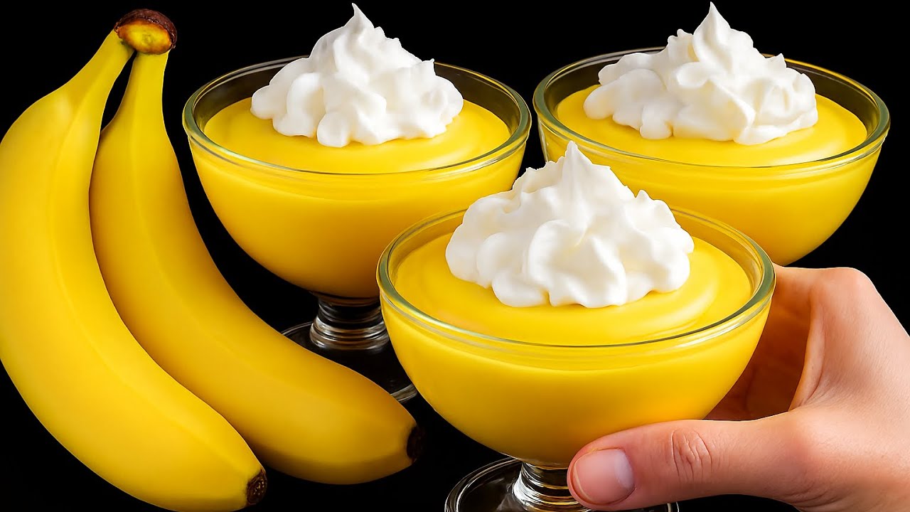 Nur Banane und Milch!🍌 Das berühmte italienische Dessert in 5 Minuten!