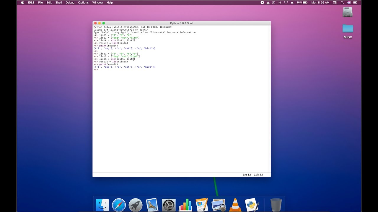 The Zip() command in Python - YouTube