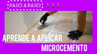 APRENDE  Como APLICAR MicroQuarz‍♂paso a paso. Un paso por delante del microcemento