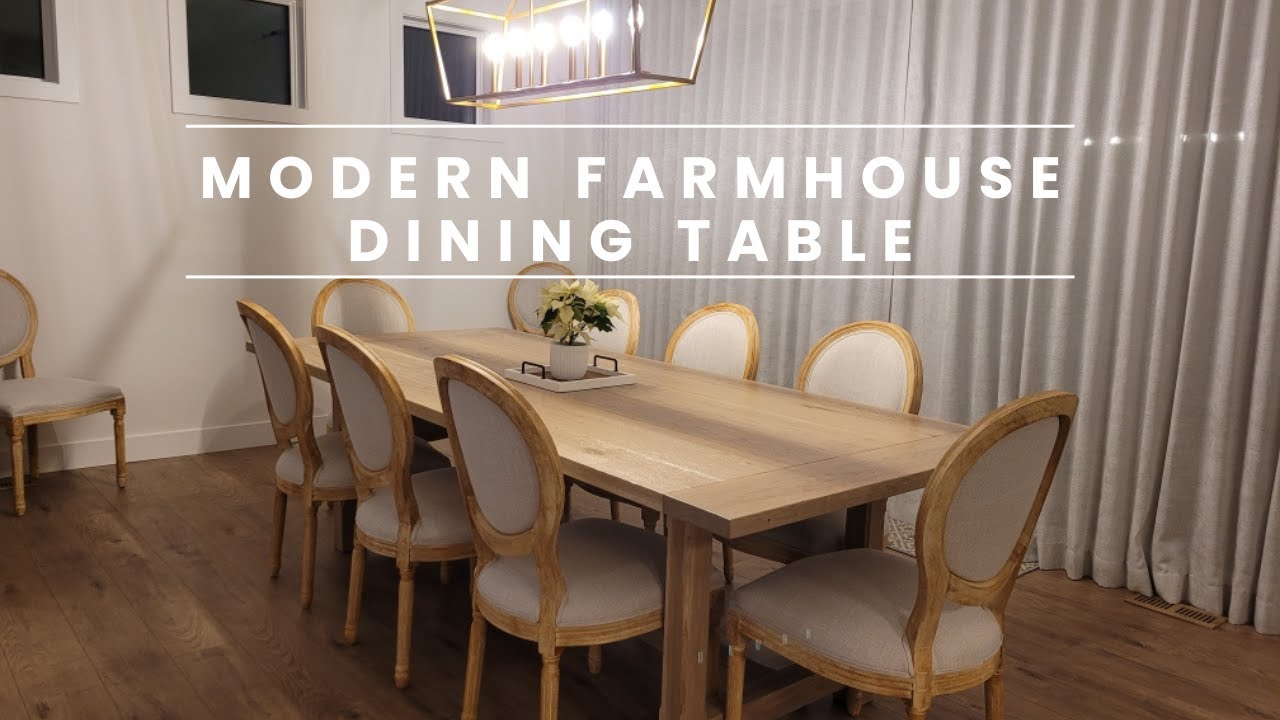 Modern Farmhouse Dining Table Custom Table Edmonton YouTube