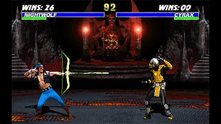 Ultimate Mortal Kombat 3 - Nightwolf - Spirit Beam Fatality 