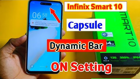 Infinix Smart 10 Dynamic Bar Capsule Setting/How to enable capsule dynamic bar in infinix smart 10