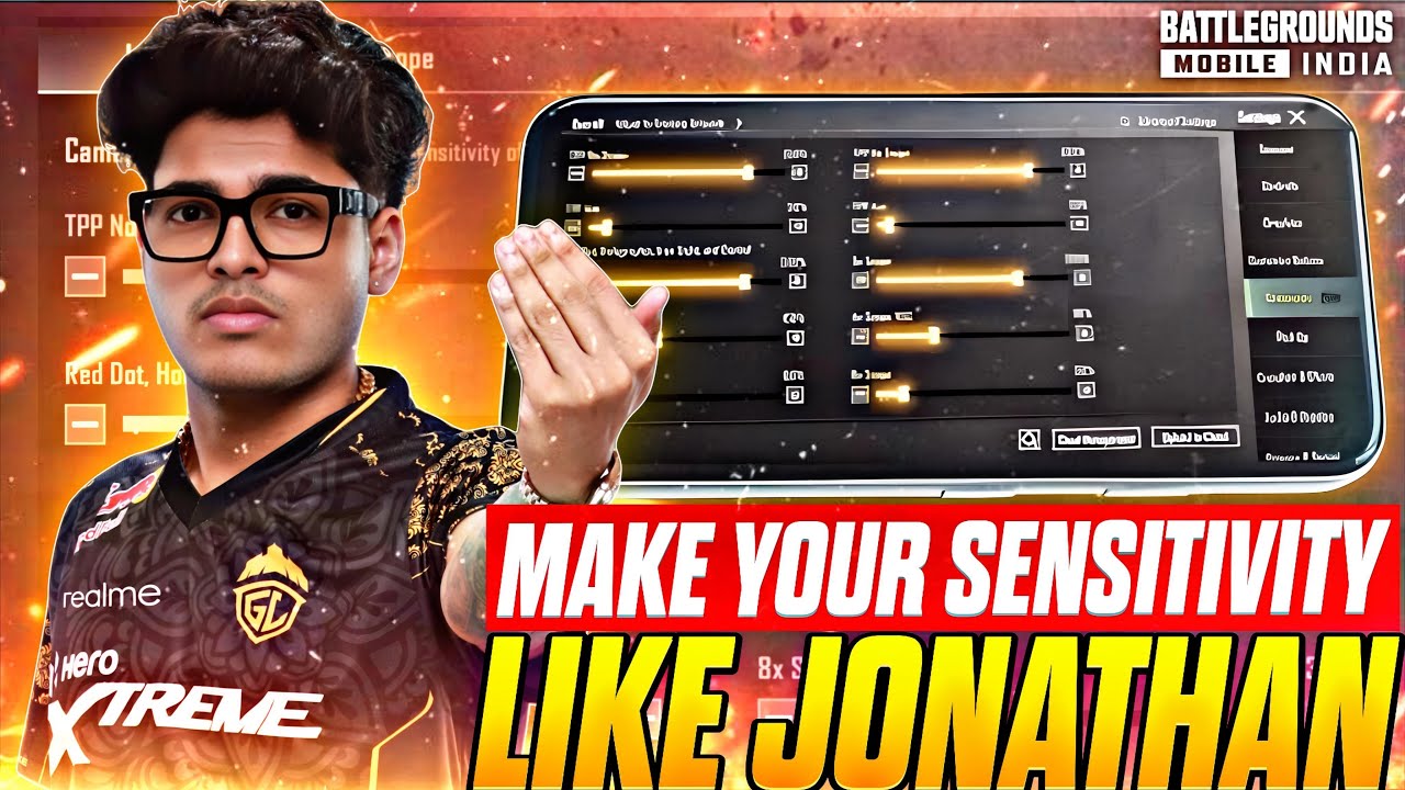 Make Your Sensitivity Like Jonathan 🤯 | 5-Step Guide for All BGMI Devices