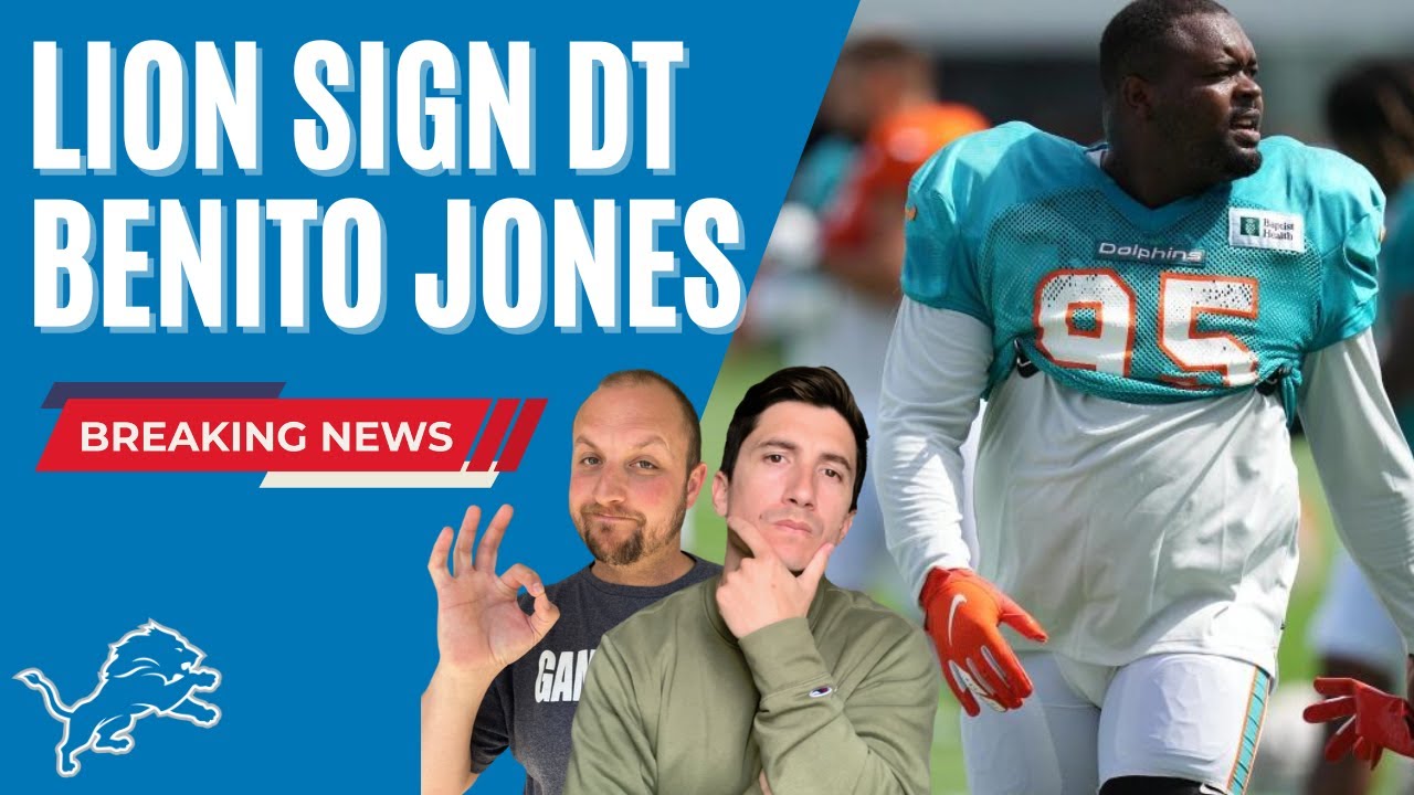 Detroit Lions Sign DT Benito Jones From the Miami Dolphins YouTube