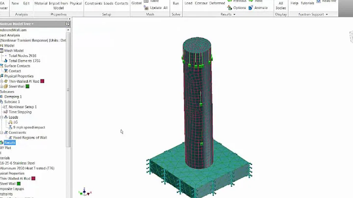 Autodesk Nastran In-CAD Impact Analysis