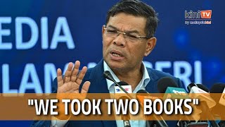 Saifuddin: We went and took two books, it wasn't a raid