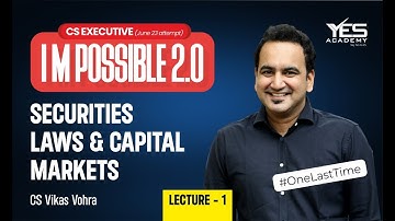 SLCM Revision (Lec 1) June 23 | I M Possible Series 2.0 June 23 CS Executive | CS Vikas Vohra