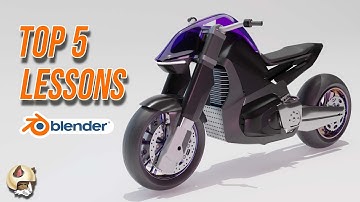 Building a Concept Motorcycle in Blender 3D