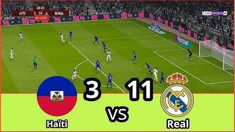 match Real Madrid vs Haïti en direct Match amical aujourd'hui match Simulation football Gameplay PC
