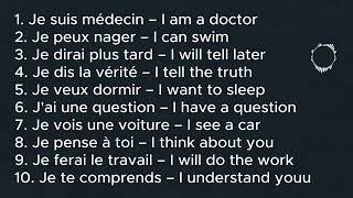 Learn French Effortselly with Songs | French Dictionary | Easy French Sentences