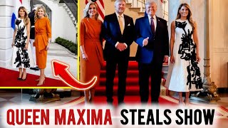 Royal Surprise Visit Before King Charles? Queen Máxima & Melania Stun in Style #queenmaxima