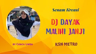 Kreasi Zumba Viral DJ Dayak 'Malihi Janji'| coreo by Coach Linda KSN Metro