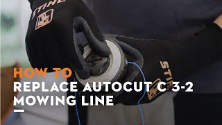 STIHL mowing head AutoCut C 3-2: filling the mowing head