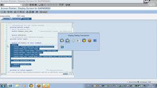 #SAP #ABAP Modulepool Programming | Class 3