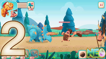 Dino Bash: Gameplay Walkthrough Part 2 - Level 6 - 9 Completed! (iOS, Android)