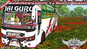 New Zedone V2 mod for bussid download now |Sangs gamer|