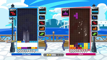 Cold Clear vs Zetris #58 - T-spin PCs - Puyo Puyo Tetris AI vs AI