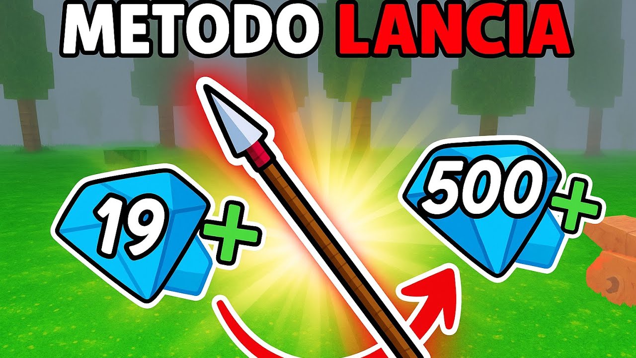 500 GEMME in modo VELOCE su 99 NOTTI nella FORESTA solo con la LANCIA su ROBLOX