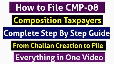 How to File CMP-08?|Step by Step Guide for CMP-08 Filing| CMP-08 कैसे फाइल करना है?|Live CMP-08 File
