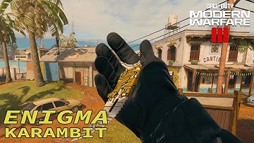 UNLOCKING ENIGMA ON THE KARAMBIT! - COD MW3 ZOMBIES