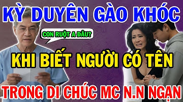 "Kỳ Duyên Khóc Nấc Bên Giường Bệnh MC Ngọc Ngạn | Hé Lộ Sự Thật Gây Sốc Trong Di Chúc 💔"