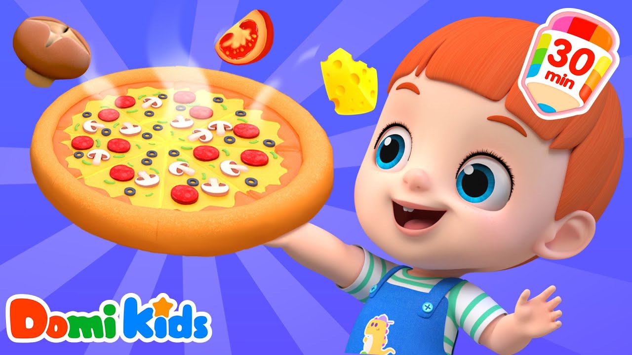 一起做披薩啦！超好玩的美食互動遊戲 | 趣味益智啓蒙 | 寶貝多米益智