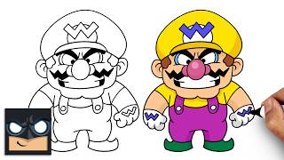 how draw wario super mario