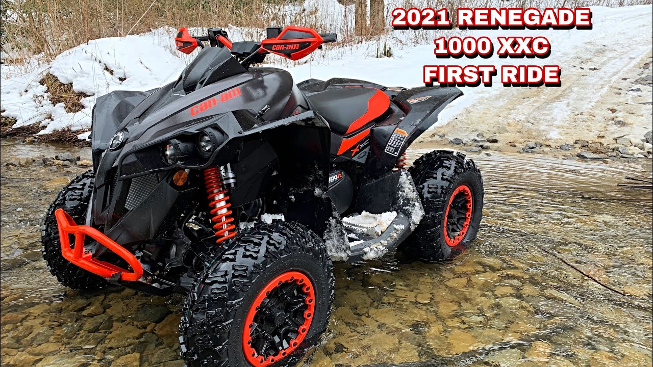 2021 CAN AM RENEGADE 1000 XXC FIRST RIP (the wall & cyclones) - YouTube