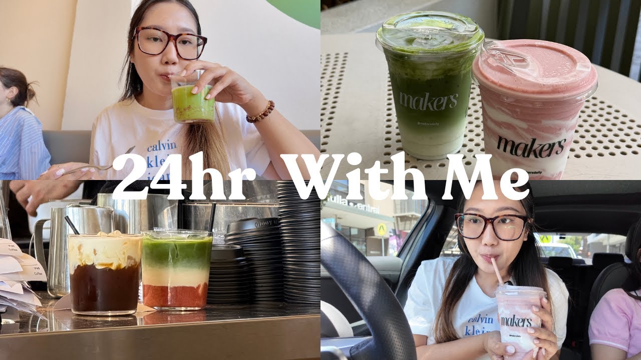 Living in Sydney 🧃🌤️ Spend a Day with me , cafe hopping , groceries , late night talk