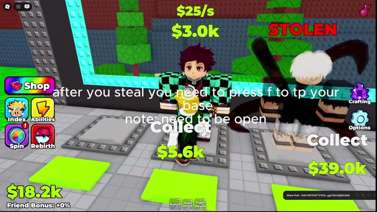 wave hub script steal a anime (tp) and more note keyless