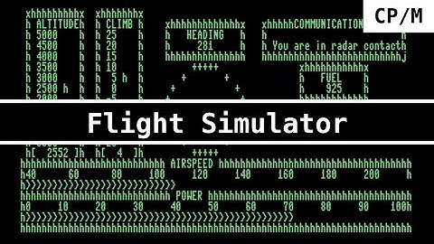 Instrument Flight Simulator Game on CP/M