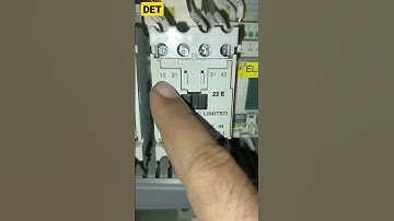 How to identify Contactor Contact with NO-NC contact #contacts #contactor #no_nc #contactorworking