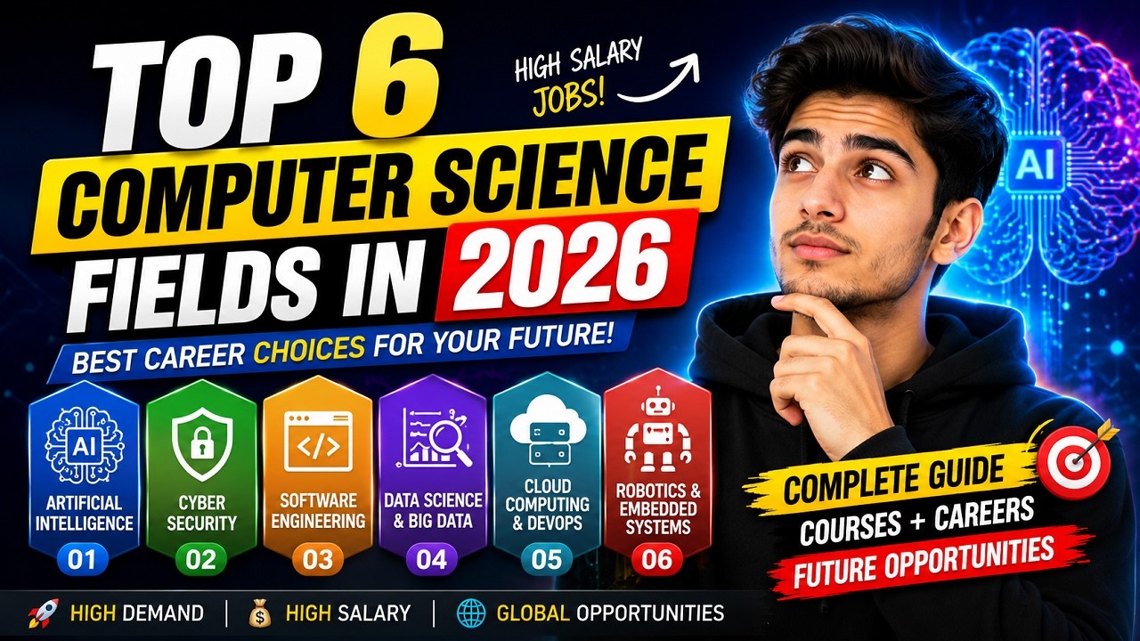 Top Computer Science Fields in 2026 | AI, Cybersecurity, Software ...