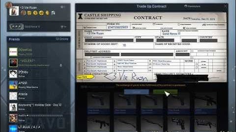 CS: GO Trade Up Contract - The eSports Winter Collection