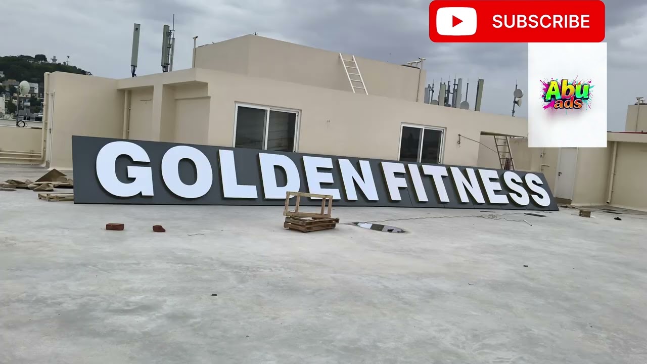 Golden fitness gym liquid ledboard 